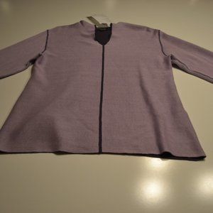 Putorti Lavender V-Neck Pull On Sweater Large
